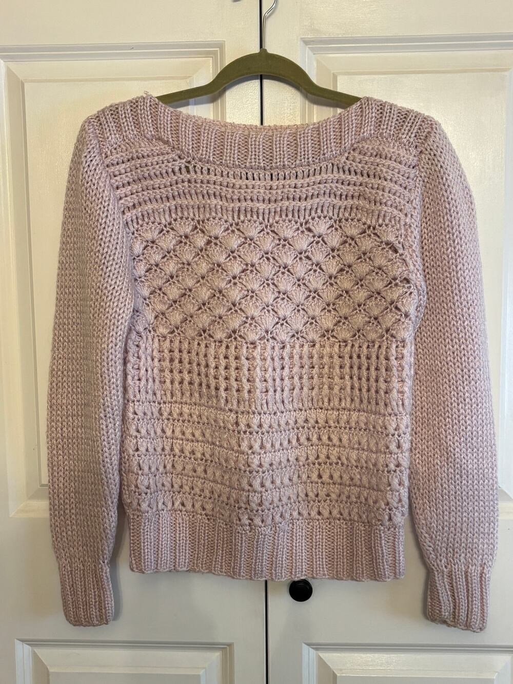 Vintage Greenwich Club Pink Chunky Knit Sweater